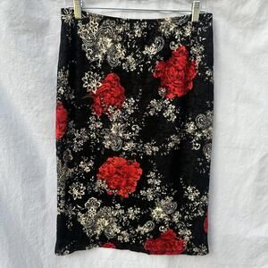 Central Park West Gothic Rose Lace Skirt Goth Whimsigoth 90s Y2K Size Medium